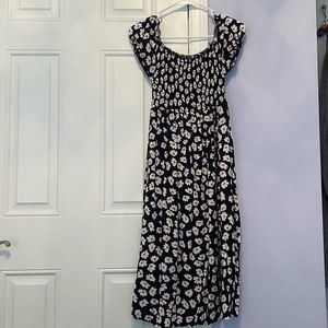 Junior/tween floral mid length dress